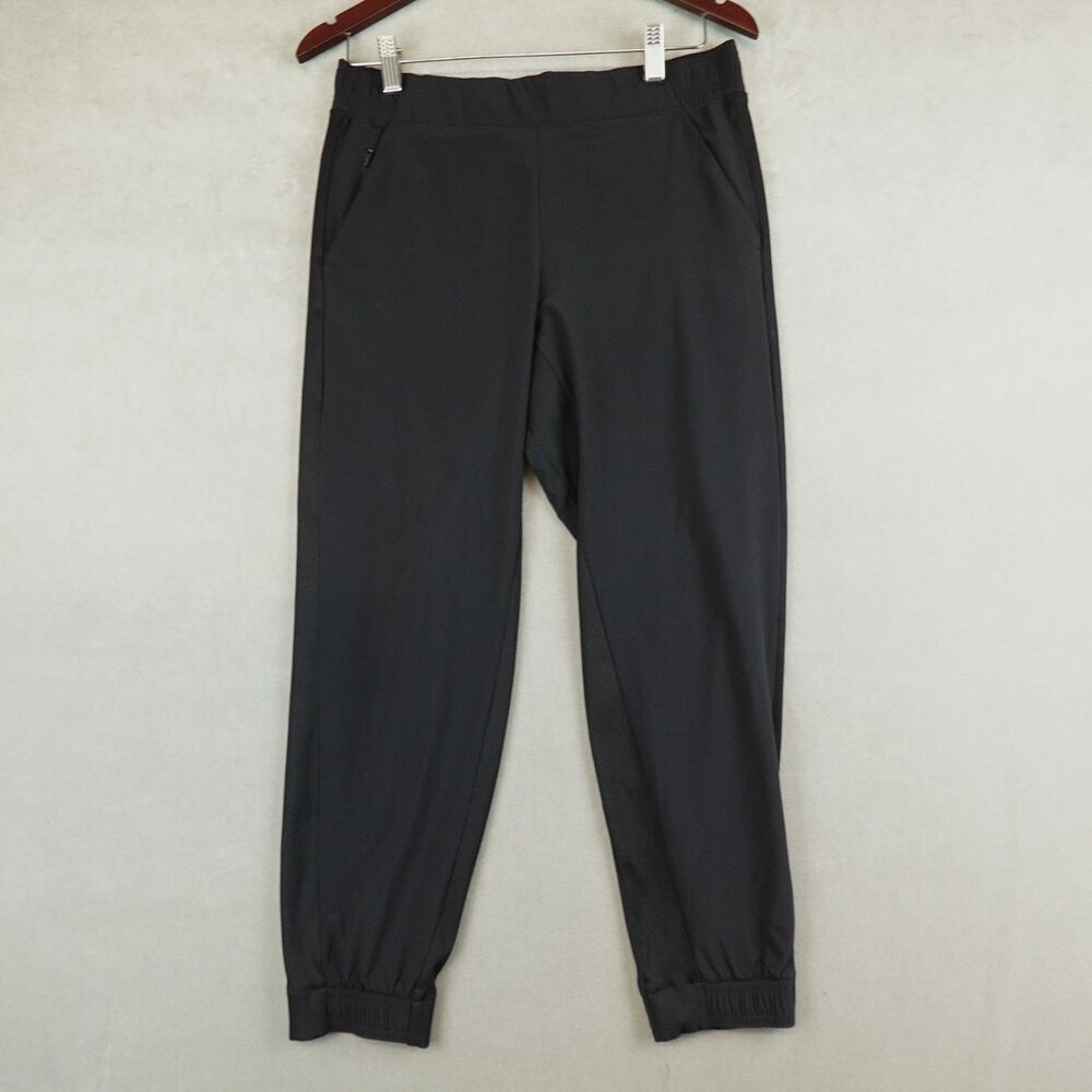 Athleta Brooklyn Jogger Pants Womens Black Size 8P Petite Pull On Pockets